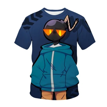 Anime Camiseta Masculina T shirts penktadienio Naktį Funkin 3d Spausdinimo Moterų, Vyrų Mados Tshirts Berniukas Mergaičių Streetwear Viršūnes Camiseta Tees