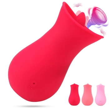 G Spot Klitorio Stimuliatorius Spenelių Moterų Masturbator Kalba Lyžis Vibratorius Čiulpti Vibratorius 10 Greitį Suaugusiųjų Orgazmas Produktas