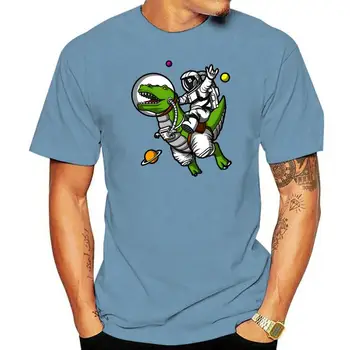 Vyrų marškinėlius Skeleto Piratu Jojimo T Rex Dinozaurai Kosmosą Astronautas Kosminės Marškinėliai moterims T-Shirt tees viršų